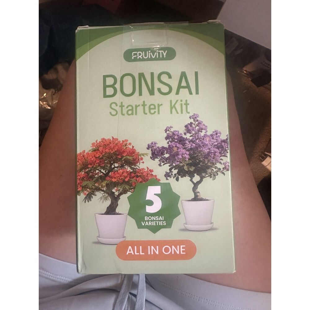 Fruivity Bonsai Tree Starter Kit Complete Grow Your Own Gardening Gift Set
